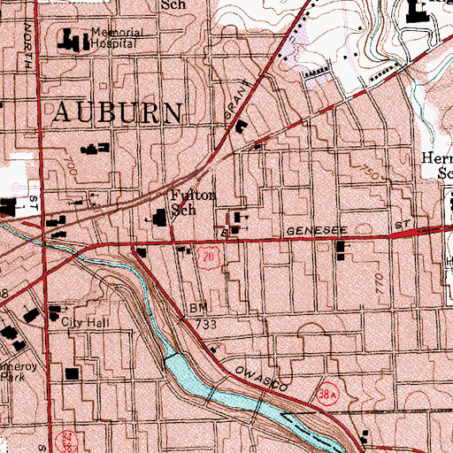 Topographic Map of Saint Alphonsus Convent, NY