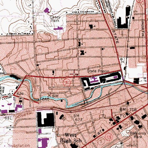 Topographic Map of Union Neighborhood House, NY