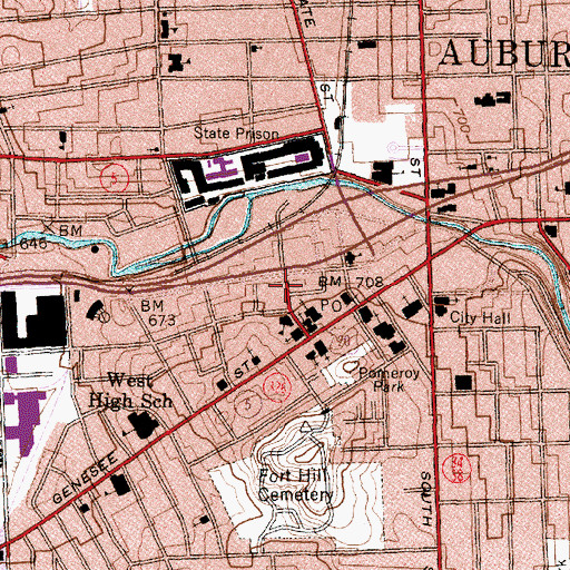 Topographic Map of Convent of Sisters of Saint Joseph, NY