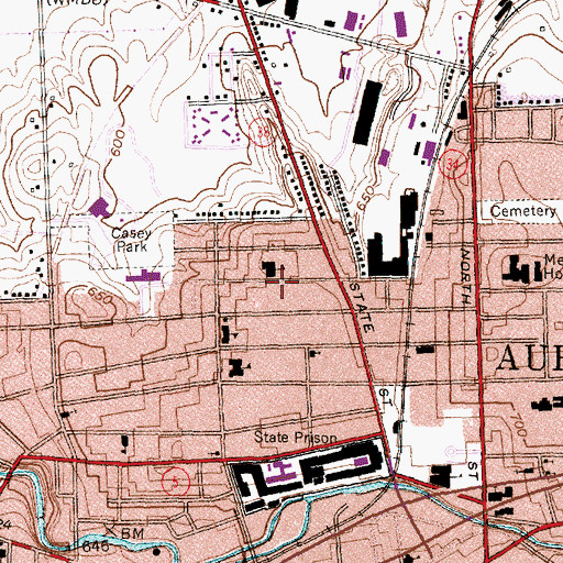 Topographic Map of Convent of Saint Hyacinth, NY