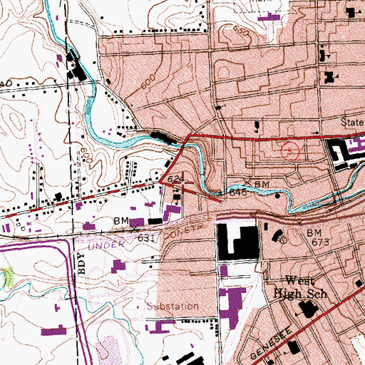 Topographic Map of Church of Saint Francis of Assisi, NY