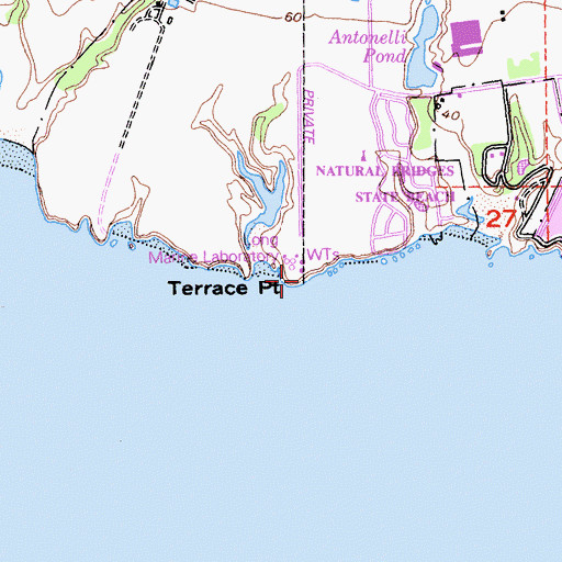 Topographic Map of Terrace Point, CA