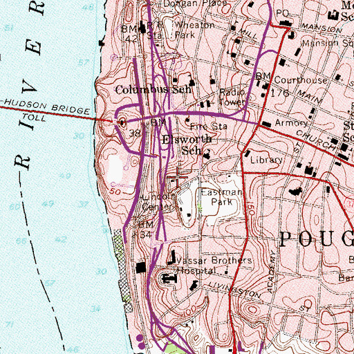 Topographic Map of Hungarian Reformed Church, NY