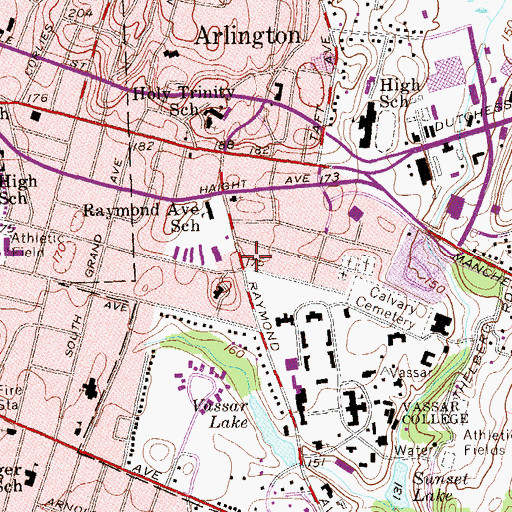 Topographic Map of Juliet Theatre (historical), NY
