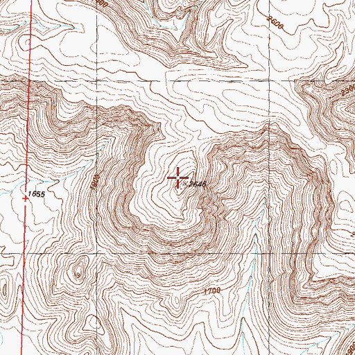 Topographic Map of Virgin Peak, AZ