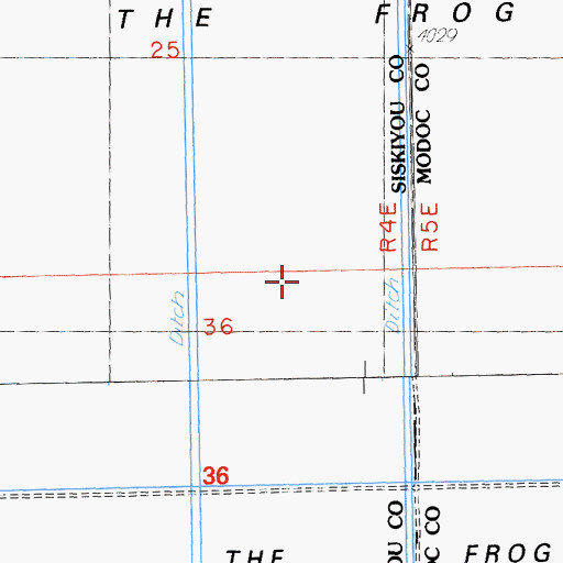 Topographic Map of The Frog Pond, CA