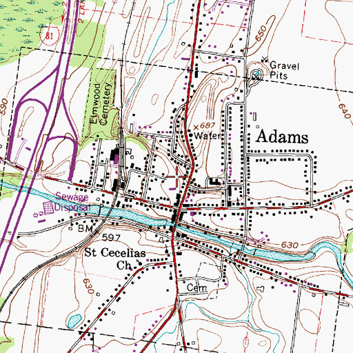 Topographic Map of Firemen's Park, NY