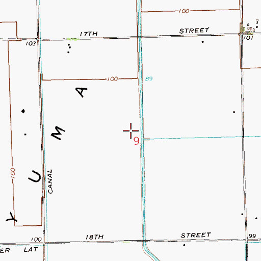 Topographic Map of West Hearn Lateral, AZ