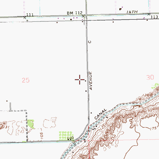 Topographic Map of White Lateral, AZ