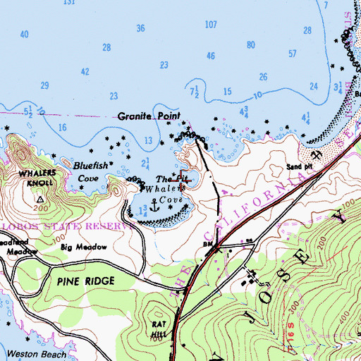 Topographic Map of The Pit, CA