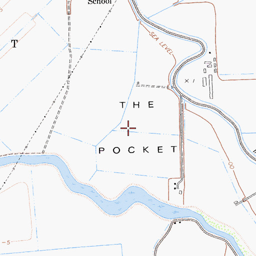 Topographic Map of The Pocket, CA