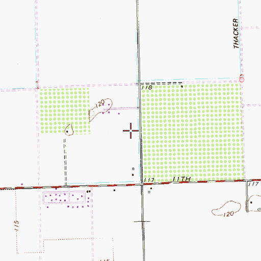 Topographic Map of Winsor Lateral, AZ