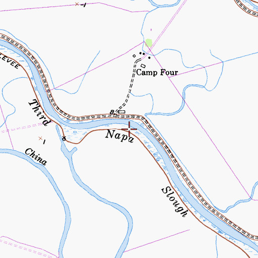 Topographic Map of Third Napa Slough, CA