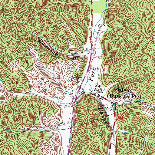 Topographic Map of Salem Cemetery, KY