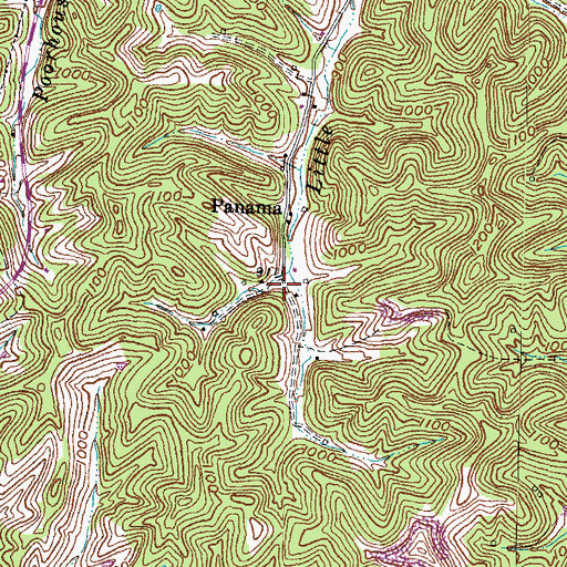 Topographic Map of Centerville Enterprise Baptist Church, KY