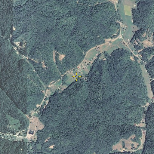 Aerial/Satellite Image of Saints Bottom, KY