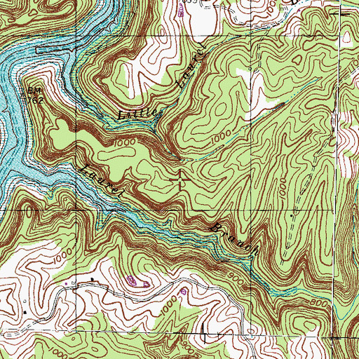 Topographic Map of Hickory Grove, KY