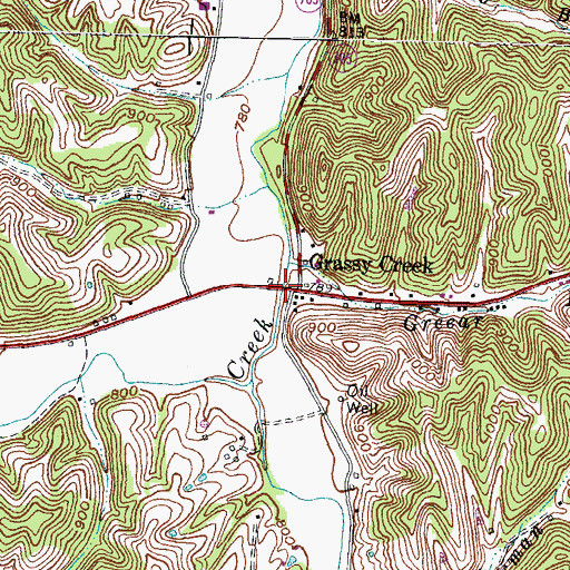 Topographic Map of The Chapel, KY