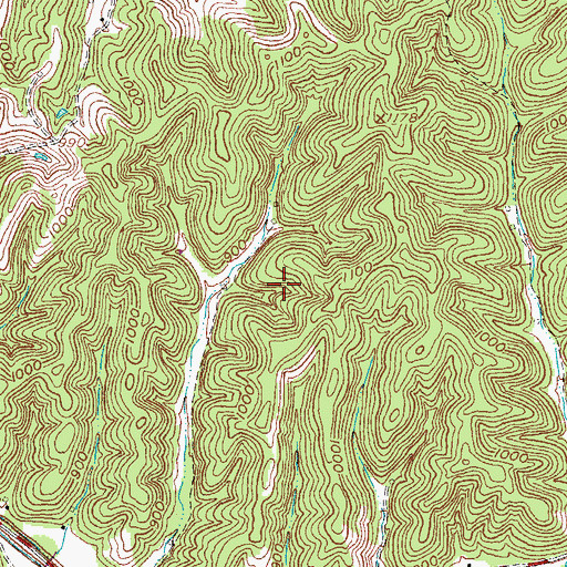 Topographic Map of Wrigley Railroad Station (historical), KY