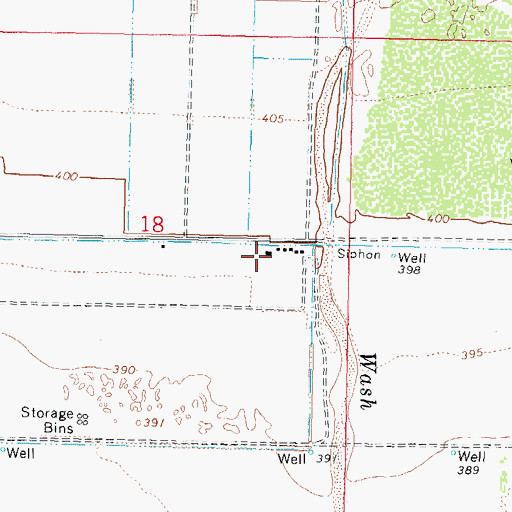 Topographic Map of Yolo Ranch, AZ