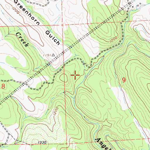 Topographic Map of Thompson Creek, CA
