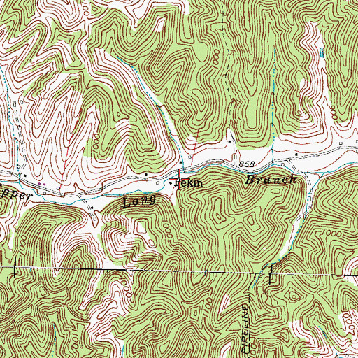 Topographic Map of Pekin Post Office (historical), KY