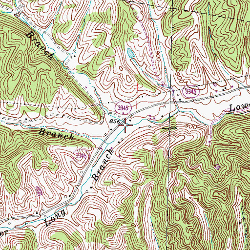 Topographic Map of Bonny School (historical), KY