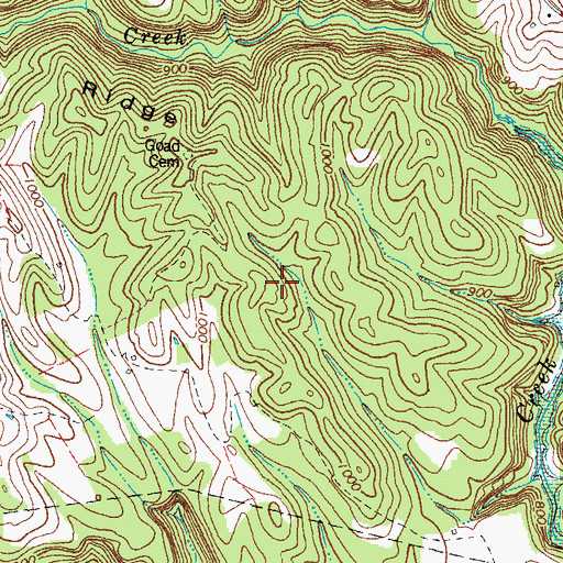 Topographic Map of Goad Ride School (historical), KY