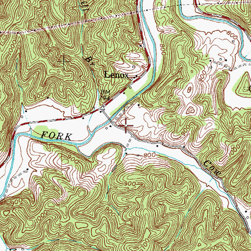 Topographic Map of McClain School (historical), KY