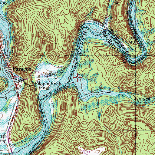Topographic Map of Paragon School (historical), KY