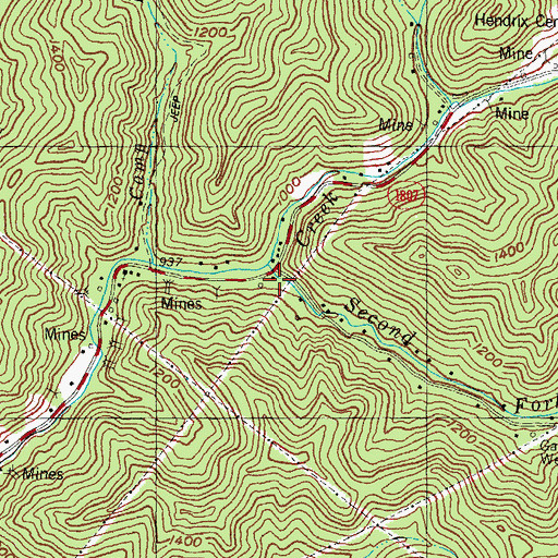 Topographic Map of Orchard Post Office (historical), KY