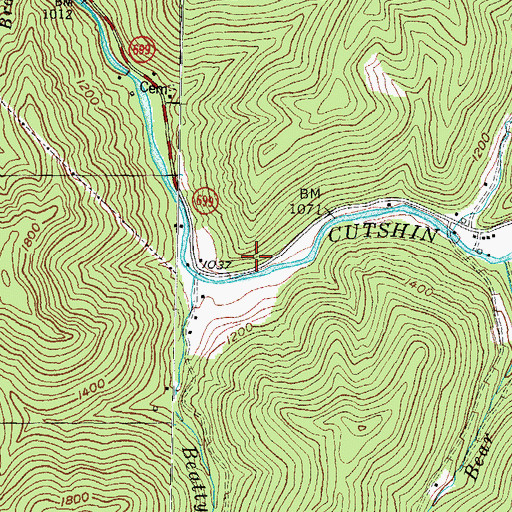 Topographic Map of School Number Thirteen (historical), KY