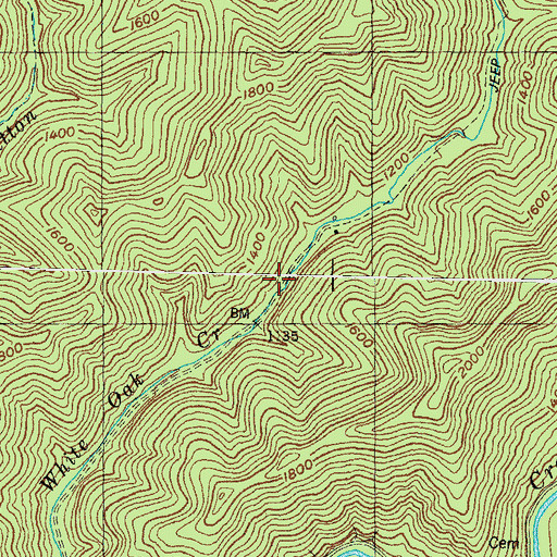 Topographic Map of Templeton Post Office (historical), KY