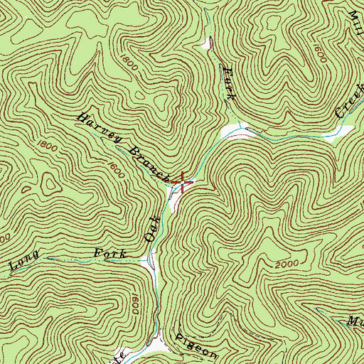 Topographic Map of White Oak School (historical), KY