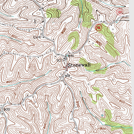 Topographic Map of Belcourt Post Office (historical), KY