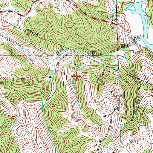 Topographic Map of Johnville Post Office (historical), KY