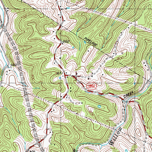Topographic Map of Lane Seminary School (historical), KY