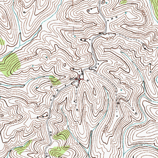 Topographic Map of Pleasant View School (historical), KY