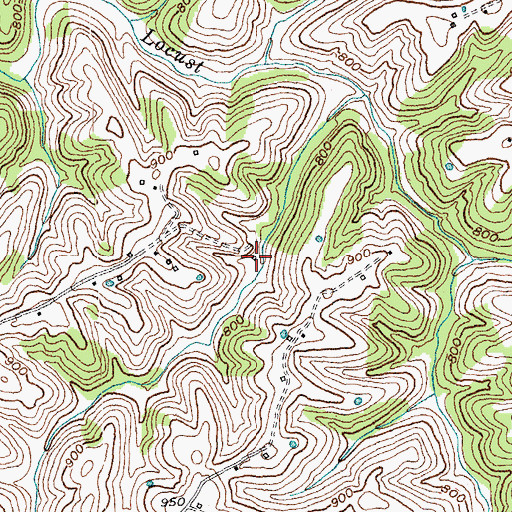 Topographic Map of School Number Nineteen (historical), KY