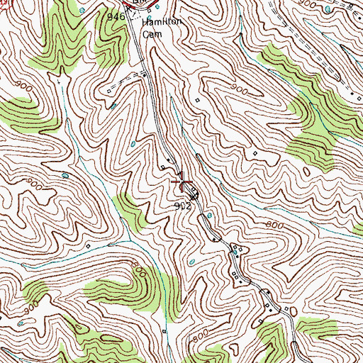 Topographic Map of School Number Twenty-seven (historical), KY