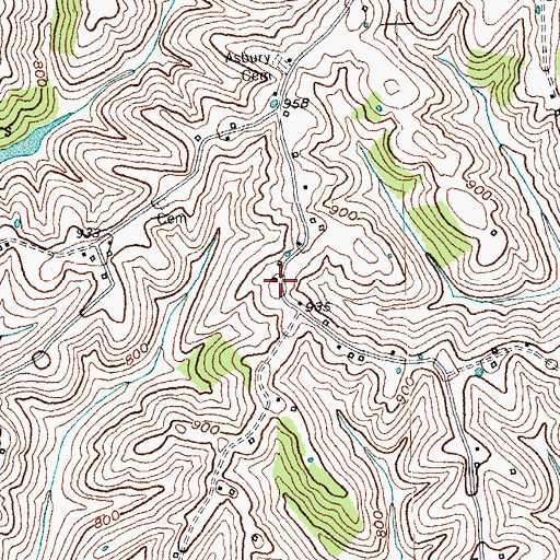 Topographic Map of School Number Twenty-six (historical), KY
