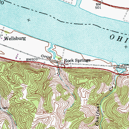 Topographic Map of Tietzville Post Office (historical), KY