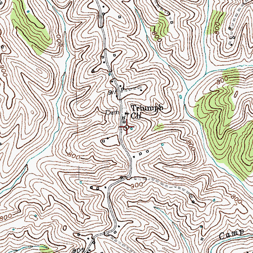 Topographic Map of Triumph School (historical), KY