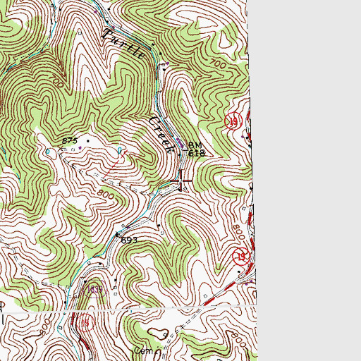 Topographic Map of Valley View, KY