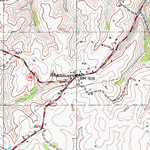 Topographic Map of Cole and Watson School, KY