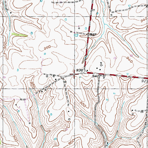 Topographic Map of Manley (historical), KY