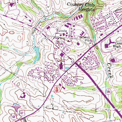 Topographic Map of Maysville Community and Technical College, KY
