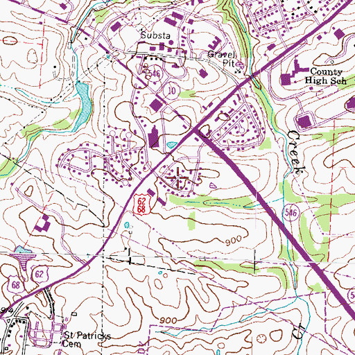 Topographic Map of Shawnee Hill (historical), KY