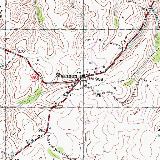 Topographic Map of Slip-up School (historical), KY