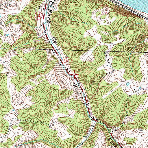 Topographic Map of Stewart Church (historical), KY